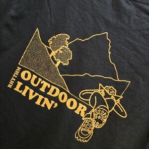 Rhythm Hiking Nature Men's Size Small Black Outdoor Livin NEW Graphic T Shirt